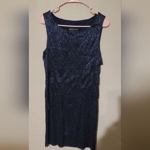 Connected Apparel Midnight Blue Dress Size 12
